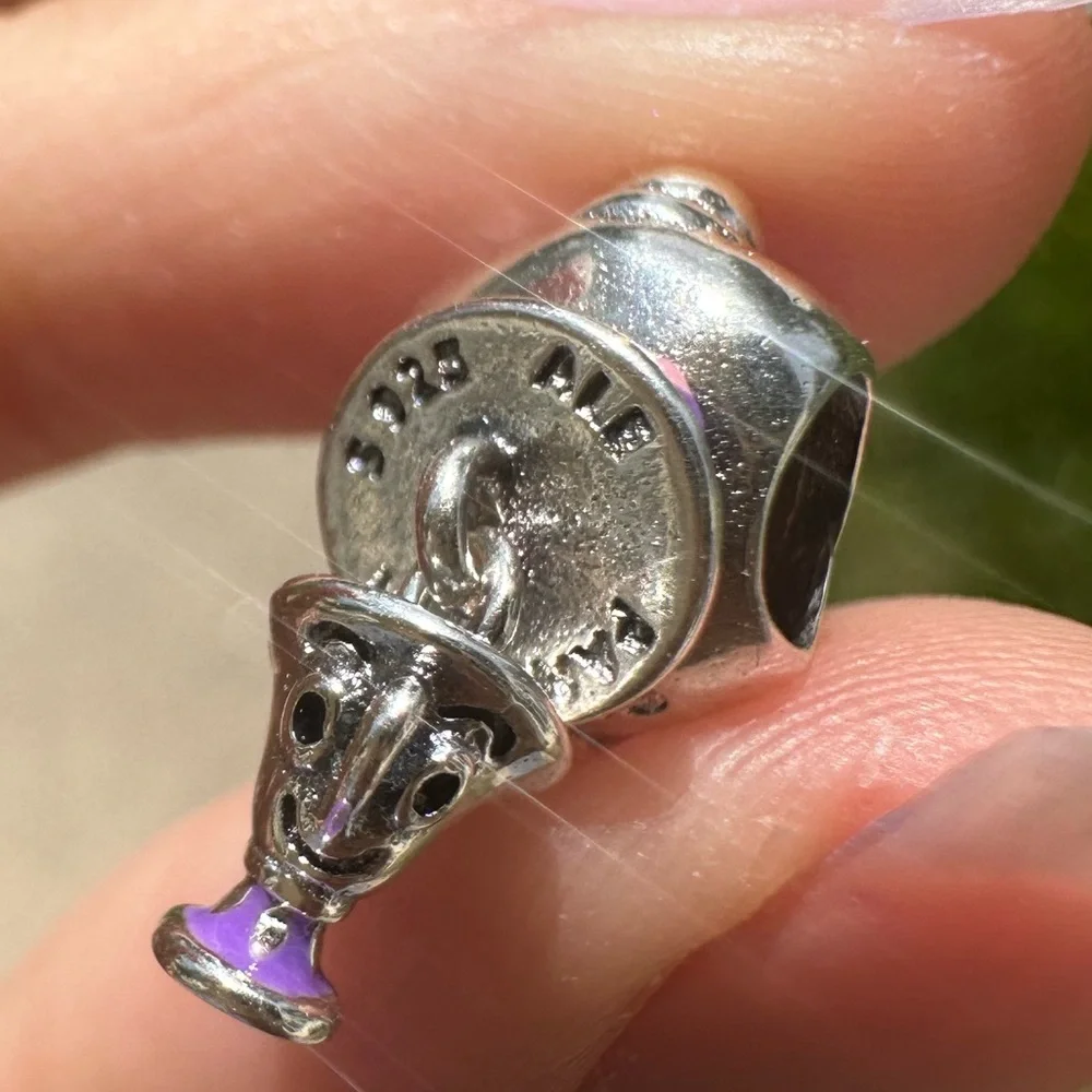 NWOT Pandora x Disney Beauty & the Beast Mr Potts & Chip Dangle Charm 799015C01_13